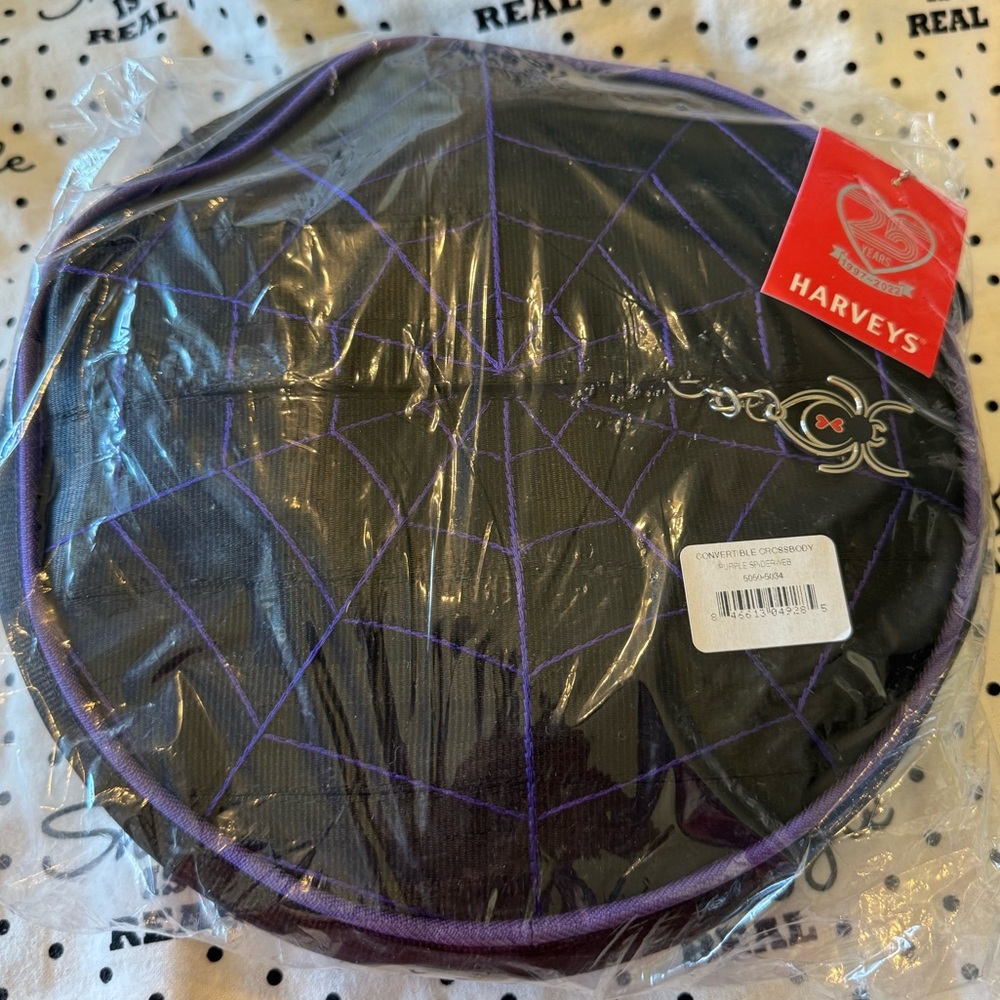 Harveys Spiderweb purple Black Widow Circle Bag backpack